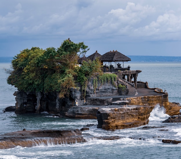 Clifftop temple over the ocean, Bali