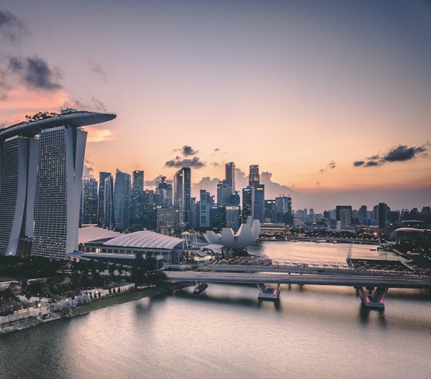 Marina Bay at dusk, Singapore